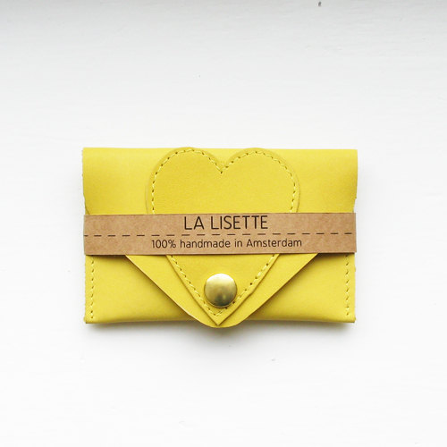 05 Yellow leather card case