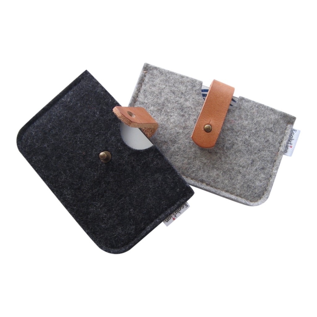 4 Minimalist Merino wool felt wallet