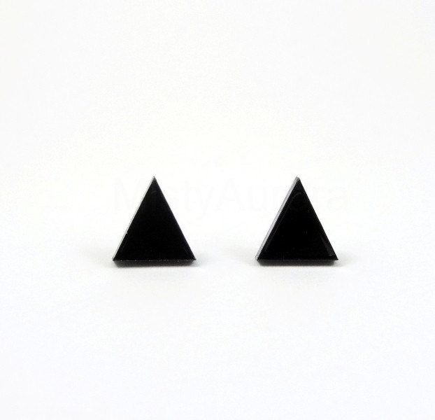 4 Triangle Stud Earrings