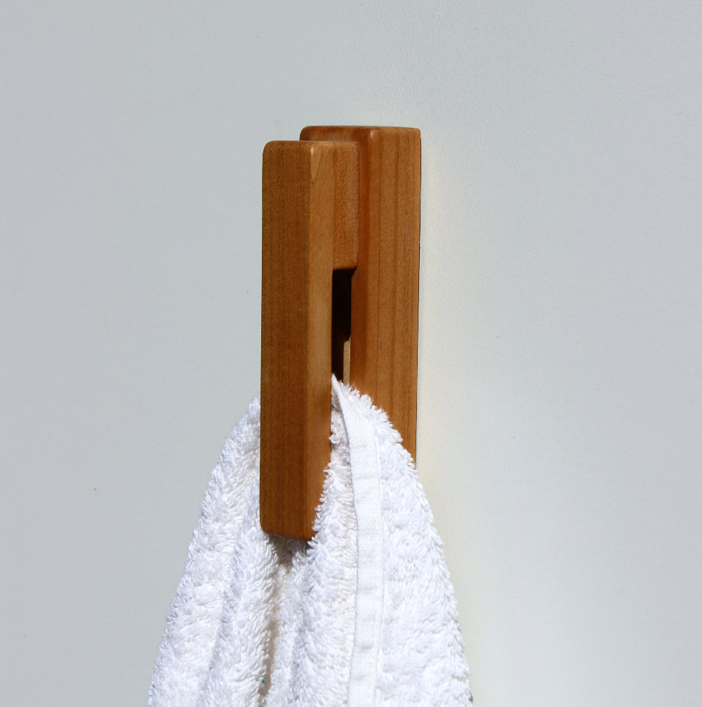 3 Wood towel rack