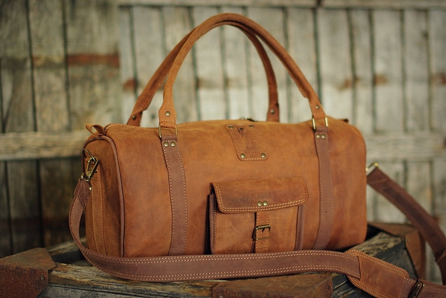 2 Leather Sports Bag