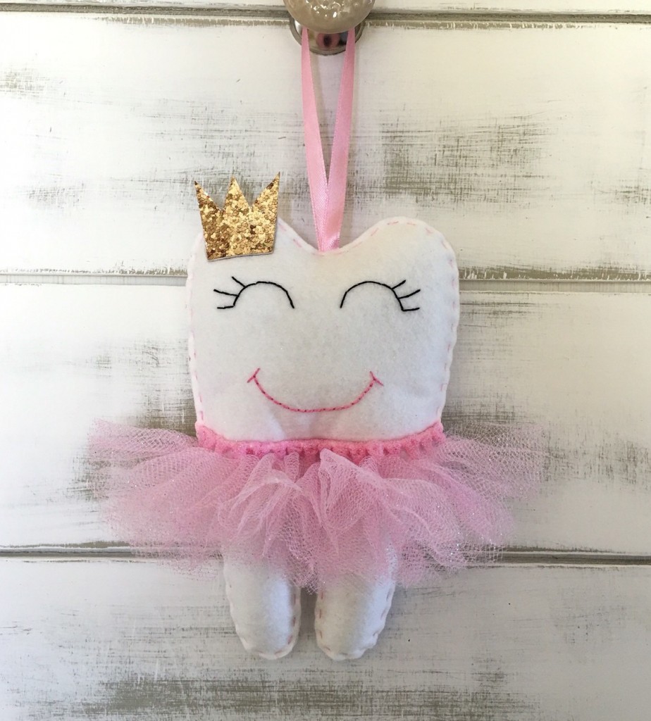 3 Personalized Tutu Tooth Fairy Pillow