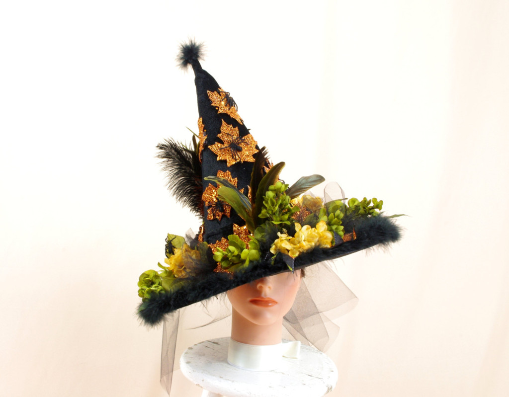 Green Orange and Black Witch Hat