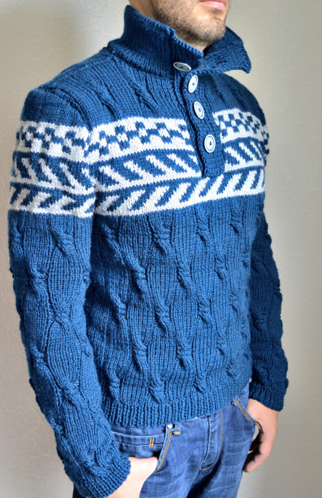 4 hand knitted mens sweater